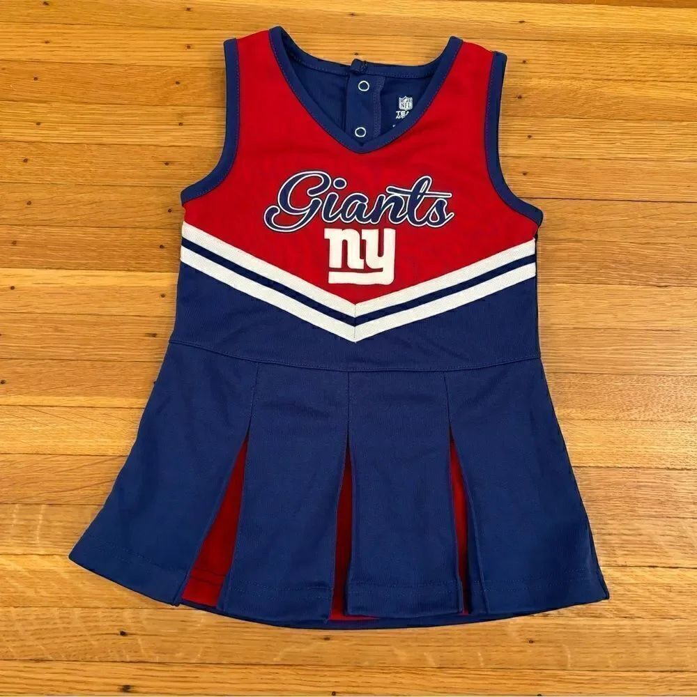 New York Giants red/white/blue toddler cheer dress